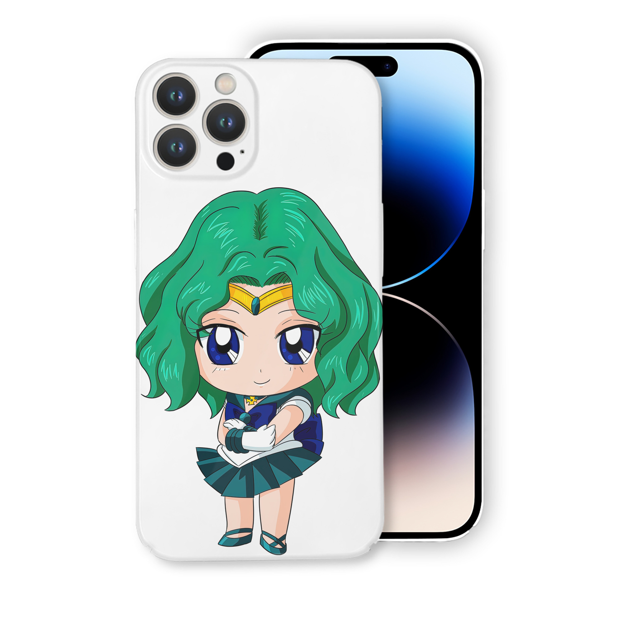 （画像用） 美少女戦士セーラームーン 海王 みちる（かいおう みちる） Sailor Moon Kaiou Michiru 【iPhone 14シリーズ対応】ハードケース